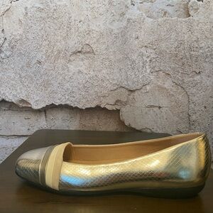 Geox Silver 3 Tone Flats NEW